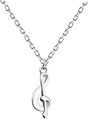 Sofia Milani - Damen Halskette 925 Silber - Musik Violinschlüssel Anhänger - N0630