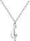 Sofia Milani - Collier pour Femme en Argent 925 - avec Pendentif en Forme de Musique Clé de Sol - N0630