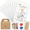 Ulikey Lot de 10 Livre de Coloriage de Mariage pour Enfants, Cahier Activités Enfant Mariage, Kit Activités Manuelle Enfant Mariage avec Crayons de Couleur et Autocollants, Cadeau Mariage pour Enfant