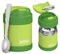 Jarlson® Thermobehälter Kinder YUMMY | Edelstahl Warmhaltebehälter Essen/Babybrei | Müslibecher to go mit Löffel | Joghurtbecher | Essensbehälter | Thermobecher | Wärmebehälter (300 ml, Grün)