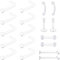 LAURITAMI Plastik Nasenpiercing Retainer Kunststoff Durchsichtige Piercings Lippe Bioflex Lippenpiercing Stecker Silikon