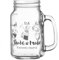 Kilner 12 x Handled Mason Jar Clear 540ml, with Shake and Make Whipped Cream Imprint, drinkware, (DW00001)