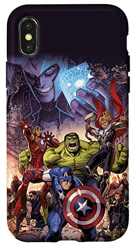 Marvel The Avengers Infinity Saga Comic Cover Case for iPhone X/XS