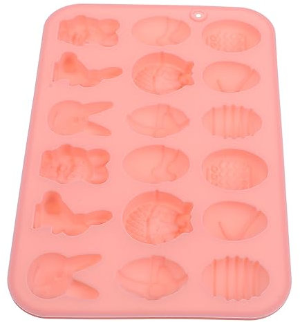 Zerodeko Molde de Silicona para Pascua Cavidades Moldes para Chocolate para Decoraciones de Postres Compatible con Horno y Microondas