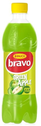 Rauch Bravo Succo di Frutta Mela Verde Confezione da 12 Bottiglie da 0,50 L