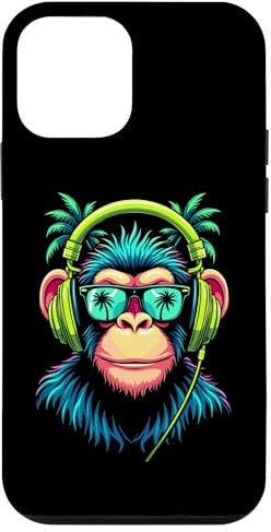 Custodia per iPhone 12 mini Cuffie a scimmia