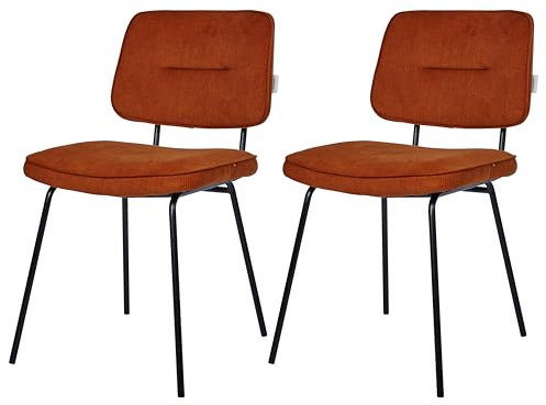 TOM TAILOR HOME Tube Chair Esszimmerstühle 2er Set (Terra)