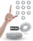 NEOLYMP Akupressur Ring 10er Set - Anti Stress Fingermassageringe - Elastischer Stress Ring für dein Wohlbefinden - Hochwertiger Edelstahl - Skills Set für Panikattacken & ADHS Hilfsmittel