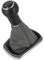 Schaltknauf + Schaltsack Set 5 Gang passend für VW Golf 4, 1997-2006, Plug & Play, Auto Schalthebel Schaltmanschette, mit Rahmen, grau