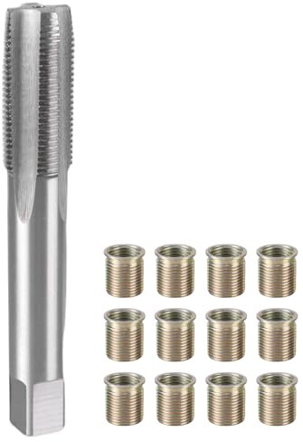 Zündkerzengewinde-Reparaturwerkzeug, Gewindebohrer, Zündkerze mit M14 x 1,25 Einsätzen, 16 x 1,25 Gewindebohrer-Kits, Gewindeeinsätze, Zündkerzengewinde
