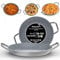 TEHORNEO Paellera Induccion, Paellera 34 cm Antiadherente de Aluminio 5-6 raciones, Paellera Vitroceramica, Paella Induccion, Paellera Electrica, Paellero, Paellera Acero Inoxidable 34 cm, Paella