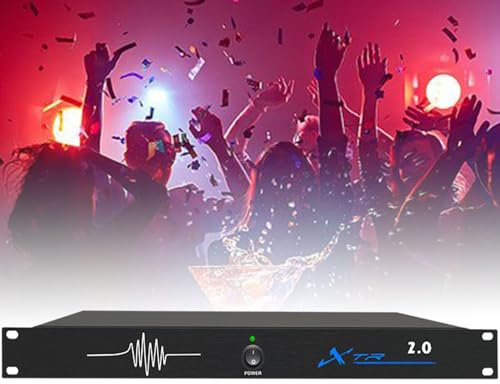 ExoticaBlend Soppressore di Feedback, Variatore di Frequenza per Feedback Microfonico, Processore Audio Digitale Anti-Ululato, per Palco per Spettacoli,Blue-4in4out