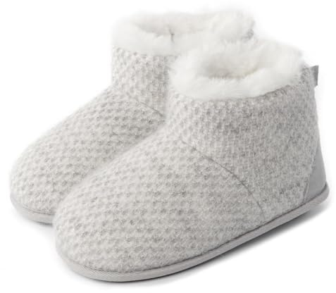 Isotoner® Ladies Sparkle Knit Boot Slippers