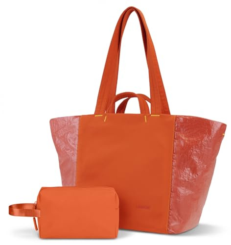 Sac fourre-tout Laimeiwee pour femme, sacs de voyage légers pour la salle de sport avec sangle pour tapis de yoga, poche imperméable, sac à chaussures et trousse de toilette ; ensemble de 3 pièces