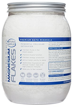 Magnesium Flakes Sels minéraux de bain Premium FLOCONS DE MAGNÉSIUM