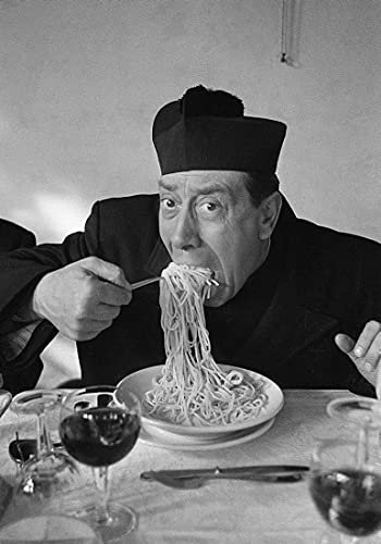 Mangiaspaghetti cod. 06 Fernandel in A4 cm 21x30 Poster Stampa Cinema Film Affiche Plakat Fine Art Il Negozio di Alex