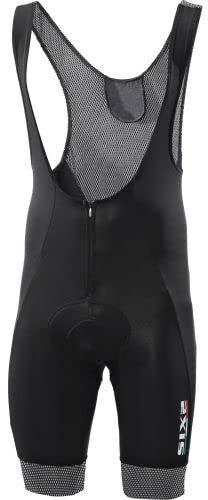 SIX2 Black Carbon-M, Salopette Invernale Corta Unisex Adulto