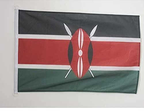 AZ FLAG Bandiera Kenya 150x90cm - Bandiera KENIOTA 90 x 150 cm Speciale Esterno