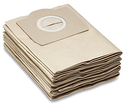 Sacs filtrants en papier tels que 6.959-130.0 compatibles avec KÄRCHER WD2, WD3, MV2, MV3, A2054, A2201, etc. de la marque M&M Smartek Germany (5, papier)