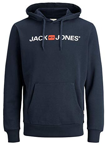 Jack & Jones Jjecorp Sweat à capuche avec logo - pour homme - Bleu - Medium