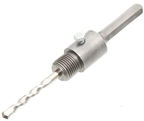 HEX Adapter mit Zentrierbohrer für Bohrkrone mit M22 Gewinde Aufnahme Lochsäge Halter Verlängerung für Zahnkranzbohrfutter