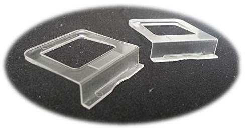 Griff Klappgriff Fenstergriff Türgriff Fliegengitterfenster-oder Tür als Ersatzteil oder Zubehör für Insektenschutz Fenster oder Fliegenfenster Türen (Kedergriff, Transparent)