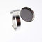 XieXie 2 Stück 925 Sterling Silber Ring Rohling mit 12mm Fassung für Cabochons zur Schmuckherstellung