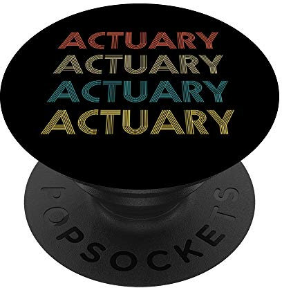 Actuary Retro Aktuar Risikomanager Versicherung - PopSockets Ausziehbarer Sockel und Griff für Smartphones und Tablets