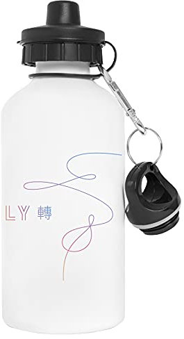 Gunmant Ly Love Yourself Water Bottle White Aluminium Reusable