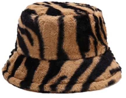 IBLUELOVER Fischerhut Winter Kunstpelz Bucket Hat Damen Eimer Hut Warm Wintermütze Fleece Fischermütze Outdoor Fellhüte Winddicht Schlapphut Verdickt Anglerhut Flauschig Kappe für Freizeit Reisen Ski