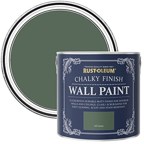Rust-Oleum Green Matt Emulsion Wall Paint - All Green 2.5L