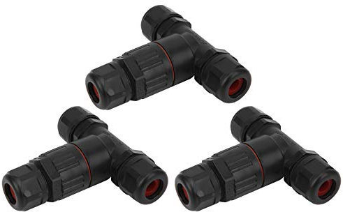Tee Connector Cable Connector T Shape 3 pole Outside Cable Connector Cable External Sleeve Coupler for Cable