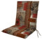 Doppler Auflage Niederlehner Living Coffee Braun I Gartenstuhl-Polster 100x48x6cm aus Baumwolle & Polyester I Sitzauflage weich & bequem I Sitzkissen zum Festbinden an Gartenstuhl