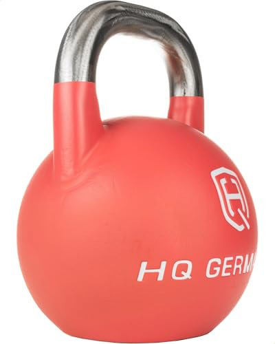 HQ Germany® Competition Kettlebell | 8-36kg | Sets | Edelstahl Griff | ±200g Gewichtstoleranz | Pulverbeschichtet, Gewicht:32KG