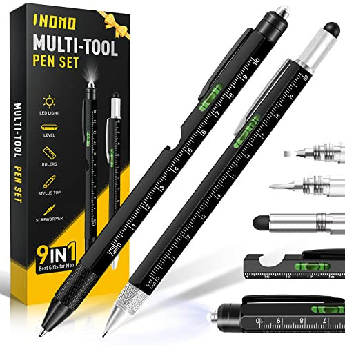 Valentines Day Gifts for Him, 9 in 1 Multitool Pen Mens Gifts, Gifts for Men Him Boyfriend, Cool Gadgets for Mens Valentines Gifts, Birthday Gifts for Men Husband, Gifts for Men Who Have Everything