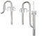 DONGKER Aquarium-Rohroberflächen-Skimmer,Aquarium Lily Skimmer Zufluss und Lily Abfluss,Edelstahl Tanks Inflow and Drain Rohre für 12/16 mm Aquarium Filter Tubing