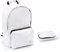 Zaino Scuola Be You 22 Bianco Glitter Blillantinato + Astuccio Ovale zip