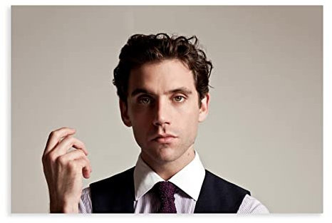 EFEZAC Sängerin Mika Poster 3 Leinwandposter Schlafzimmer Dekor Sport Landschaft Büro Zimmer Dekor Geschenk ohne Rahmen Stil 08x12 Zoll (20x30cm)