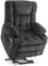 MCombo Dual Motor Riser and Recliner Chairs for Elderly, Electric Power Lift Recliner for Living Room, Infinite Position, Heat & Massage, Extended Footrest, USB Ports, Fabric 7890 (Dark Grey, Medium)