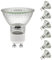 Jaenmsa GU10 50W Glühlampen, Halogen Leuchtmittel GU10 Dimmbar, Halogenlampen GU10 2700K Warmweiß, 230V Halogen 50W Glühbirne, Halogen Reflektor 50x53mm, Halogen Spot Deckenglühbirnen 500LM,6er Pack