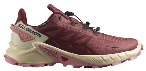 Salomon Supercross 4 GTX W Sportschuhe Damen Outdoorschuhe Wanderschuh Rot, Schuhgröße:EUR 42 | UK 8