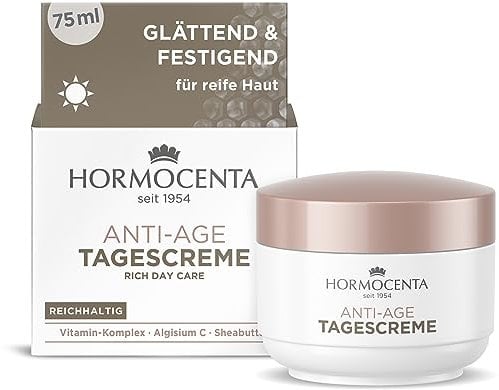 Hormocenta Anti-Age Tagescreme 75ml - Reichhaltige Pflege mit Vitamin-Komplex, Algisium C und Sheabutter für die anspruchsvolle, reifere Haut (1 x 75ml)