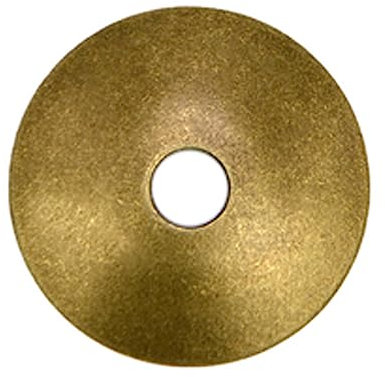 Tiazza 10 arandelas convexas redondas de latón para decoración de muebles, accesorios de latón (bronce)