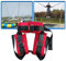 Bungee-Trampolin-Gurt für Kinder und Erwachsene, Trampolin-Sicherheitsgurt mit elastischem Seil, Zubehör, Schnalle, Springen, DREI-Haken-Schnalle, Sicherheitsgurt, S, Rot