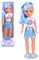 Nancy Shine – Blaue Puppe mit Langen Haaren mit metallischen Strähnen in Blau, Metallic-Kleid und weißem Oberteil und passenden blauen Schuhen, 3 Jahre, Famosa (NAC70110)