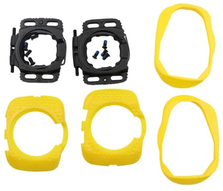 1 Paar Schnellspanner Fahrradschuhe Stollen selbstsichernd Pedal aerodynamisch für WAHOO Speed Zero (gelb)