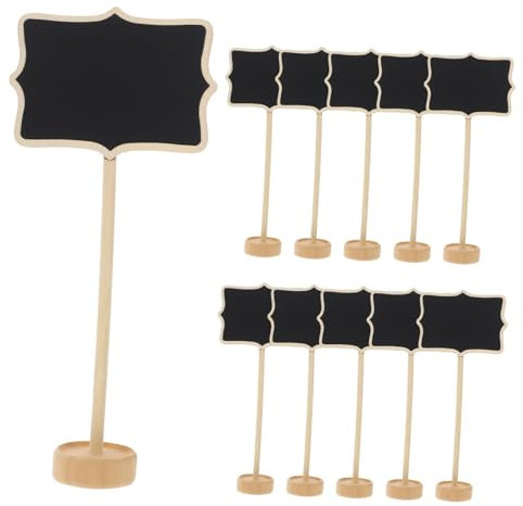 Gogogmee 1 Satz Nachricht Tafeldekoration Tischdekoration Aus Holz Mini-tafel Mini-dekor Mini-nachrichtentafeln Staffelei Tafel Holzdekor Holztafeln Vertikal Beschilderung