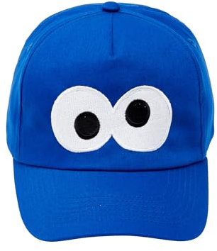 Cotton Soul Sesamstraßen-Charakter-Augen-Kappe, Einheitsgröße, Helles Königsblau, Einheitsgröße