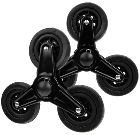 harayaa 2x Replacement Shopping Cart Trolley Wheels Stair Climbing Wheels