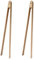 UPTALY Lot de 2 pinces extra longues en bois de hêtre (40 cm), sans peinture, sans cire, pinces à toast de grande taille avec poignée étendue, pour pain, gâteau, fruits, sans danger pour les